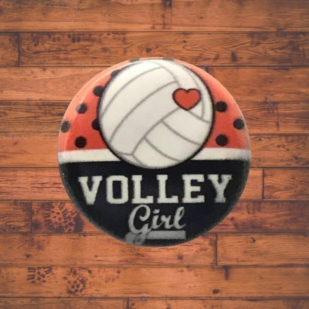 Volley Girl Snap Button